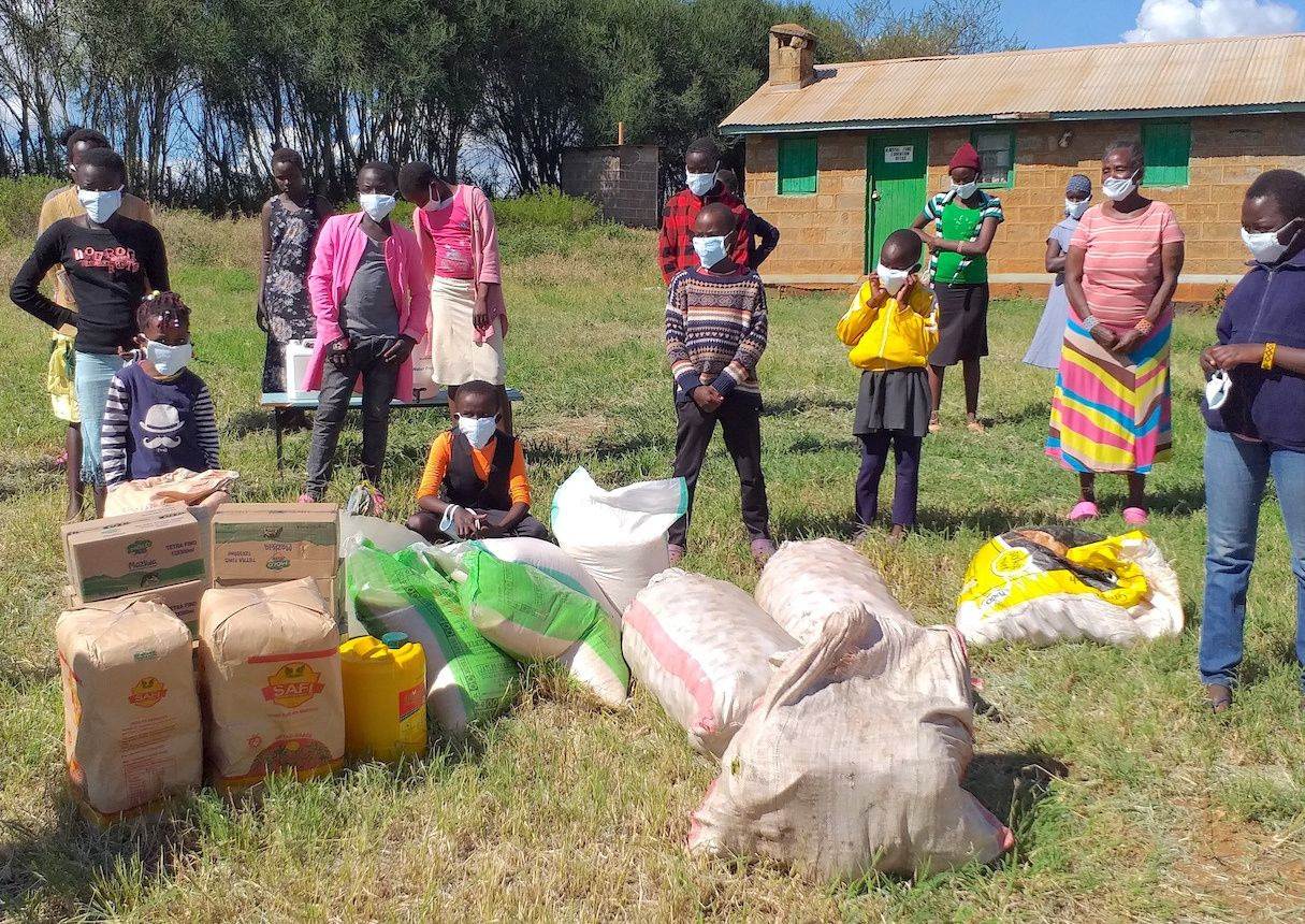 Coronavirus supplies being dropped off