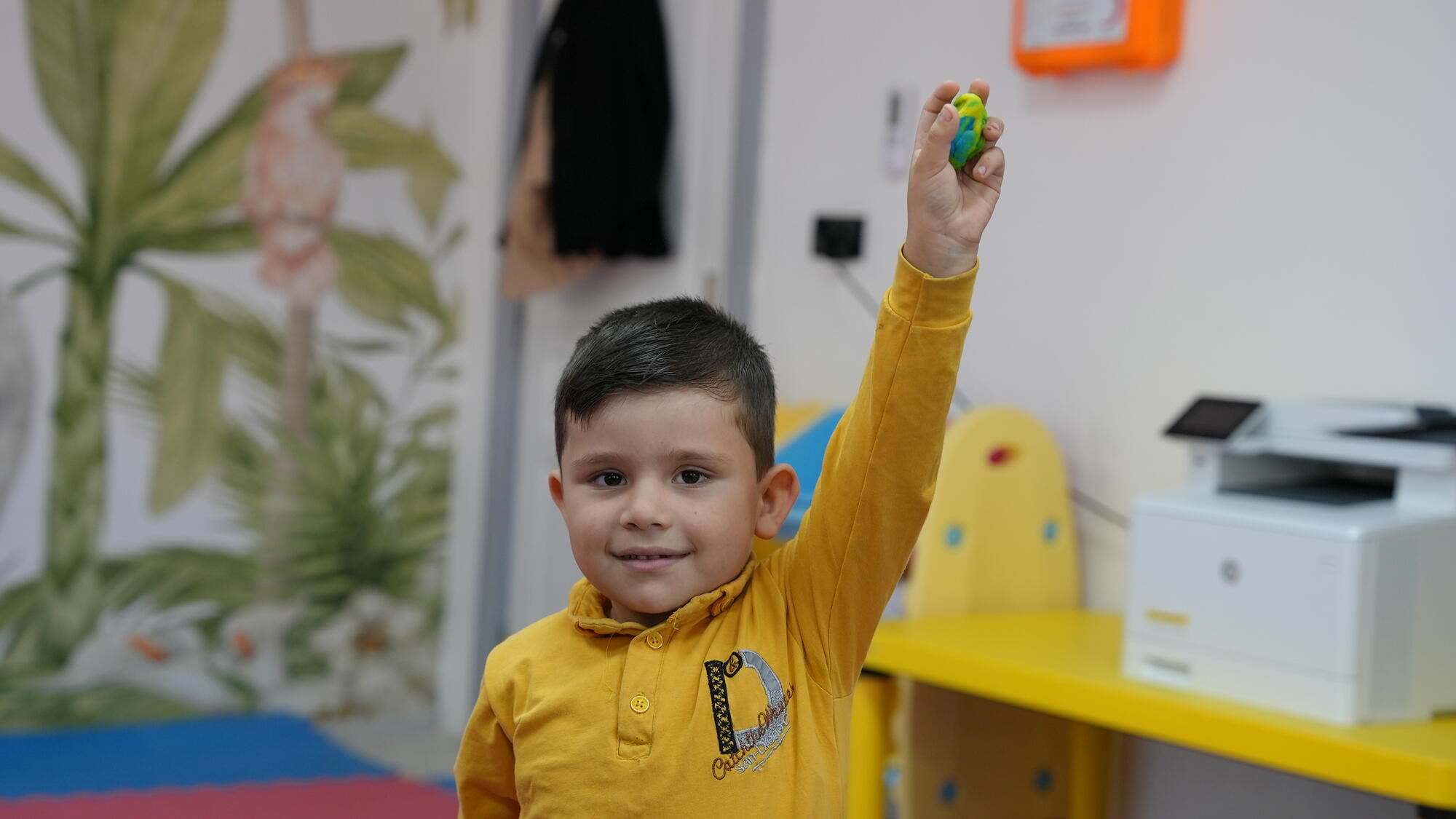 Child in a children's centre