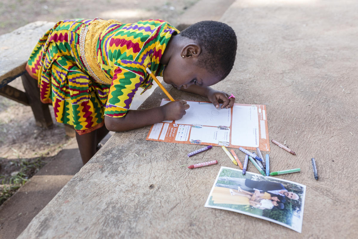 Child writes to a sponsor in Ghana